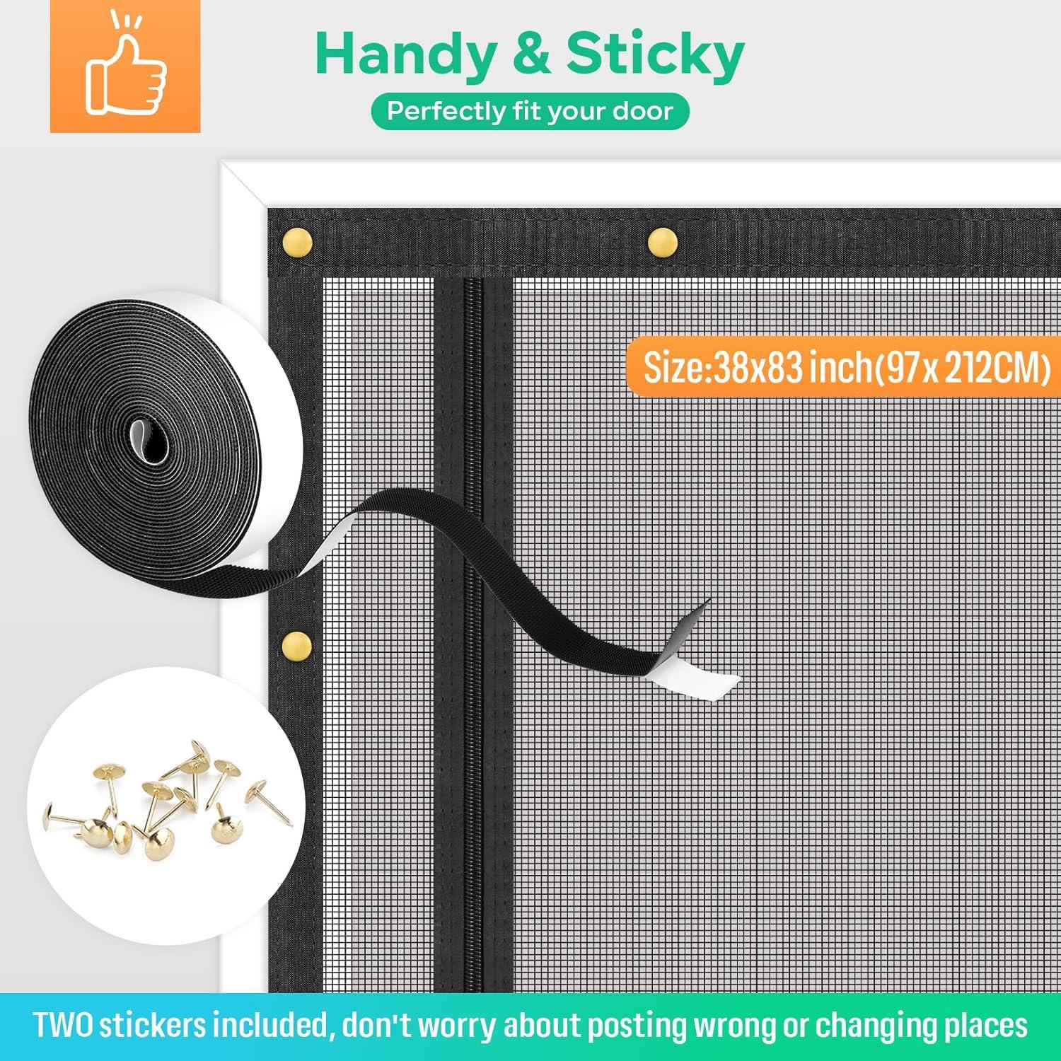 Puerta de Pantalla Reforzada MYPIN 40x213 cm para Mascotas