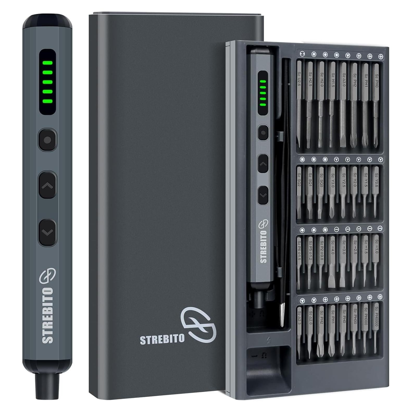 Destornillador Eléctrico Inalámbrico STREBITO 70 en 1 S2