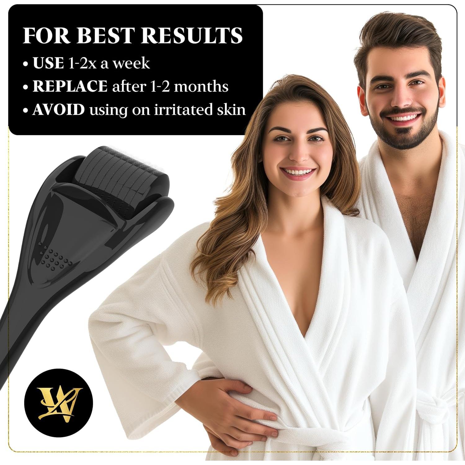 Rodillo Derma Microneedling Titanio Lexi White 540 Agujas