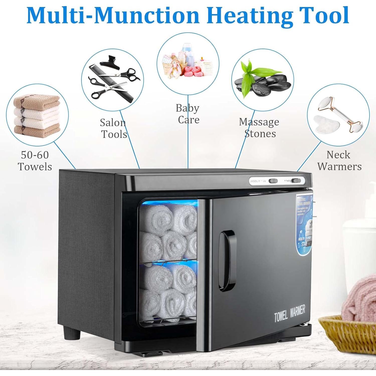 Armario Calentador de Toallas JXSDLIY 23L con Luz LED - Negro