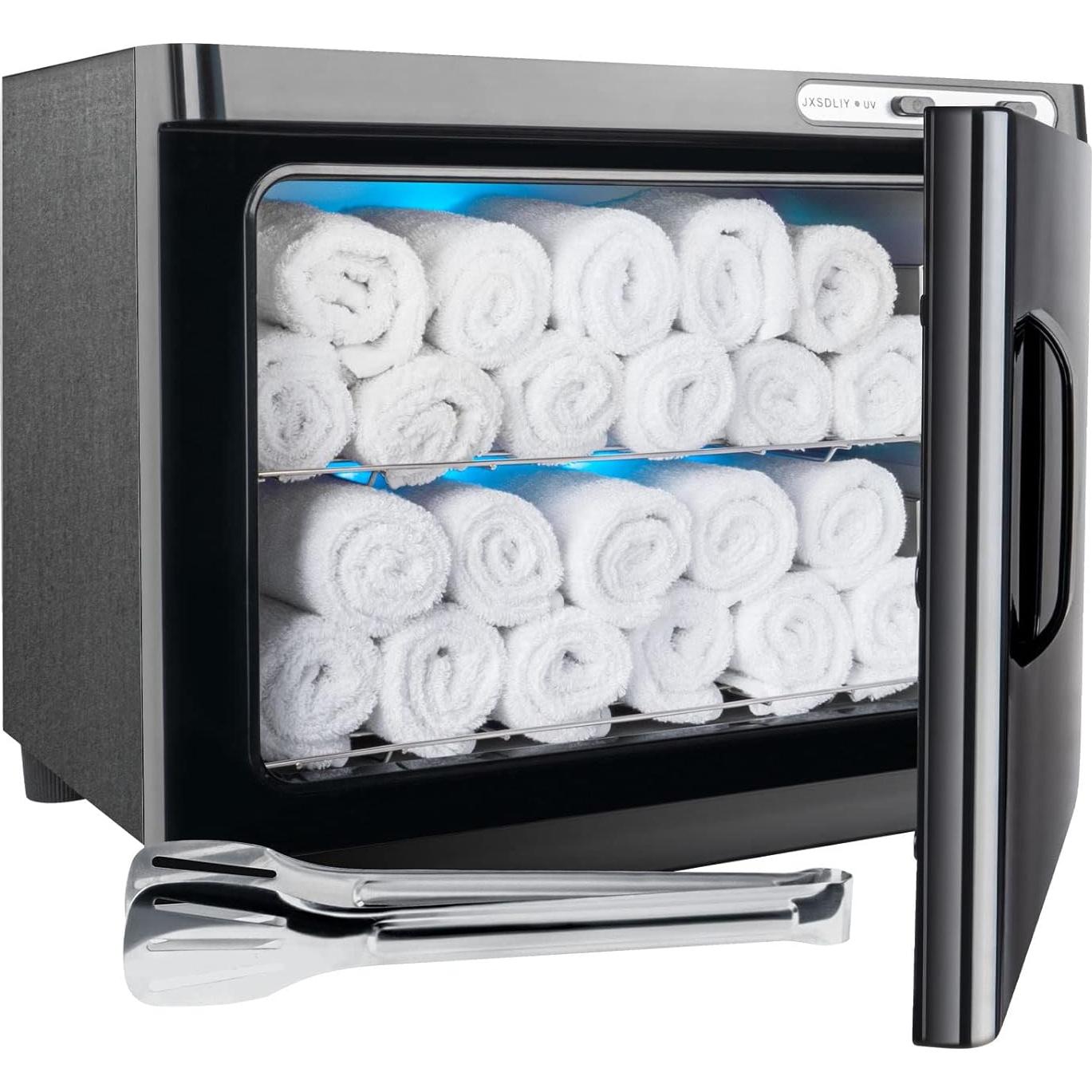 Armario Calentador de Toallas JXSDLIY 23L con Luz LED - Negro