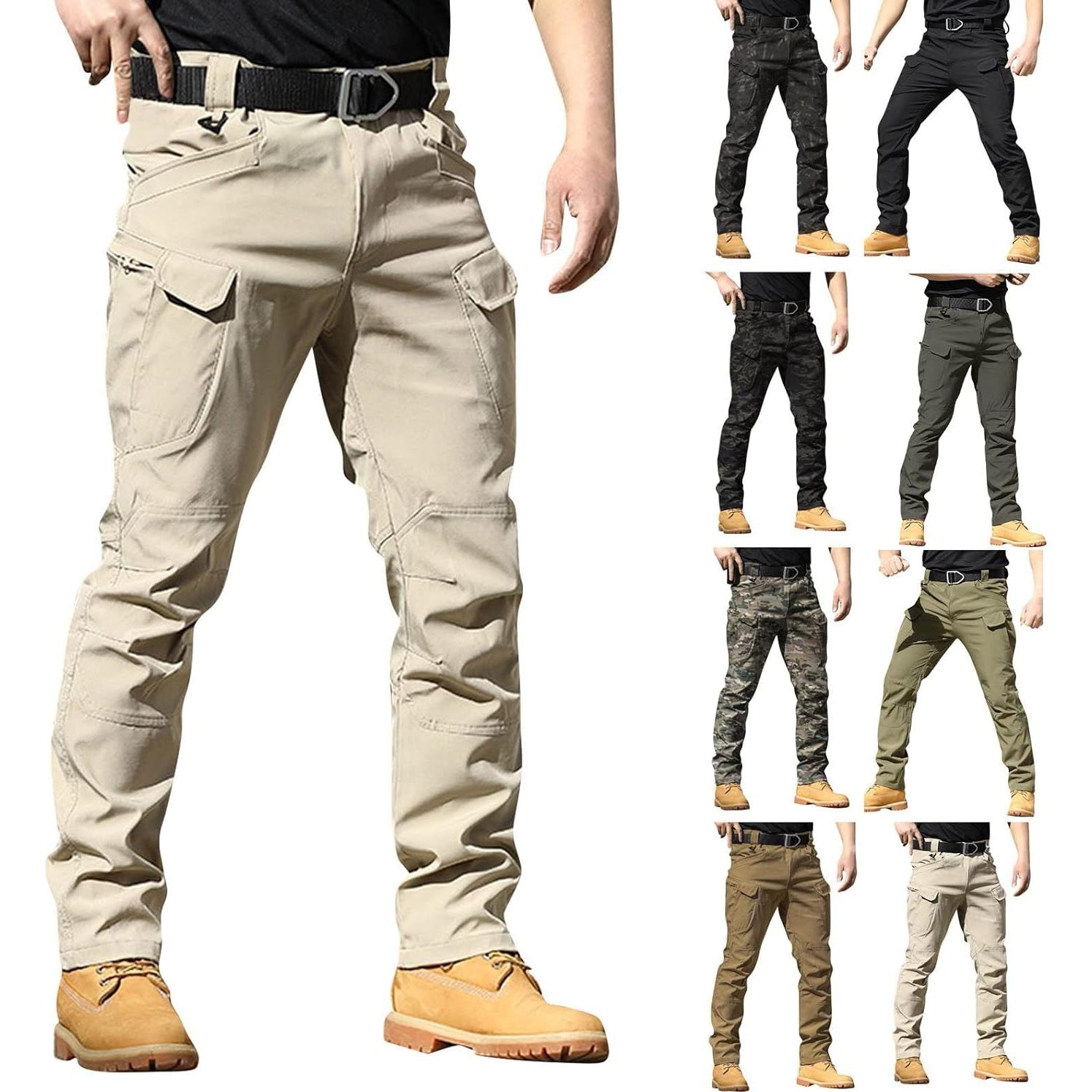 Pantalones Cargo Tácticos Hombre SdGgsgv Impermeables Mediano