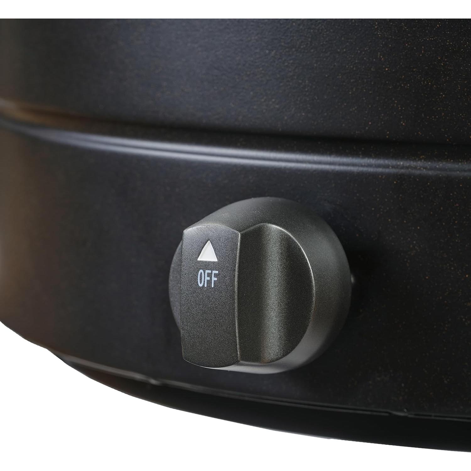 Mesa de Fuego Redonda Amazon Basics 35,56 cm 9000 BTU