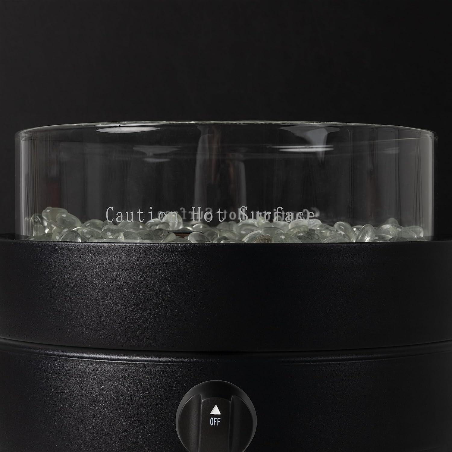 Mesa de Fuego Redonda Amazon Basics 35,56 cm 9000 BTU