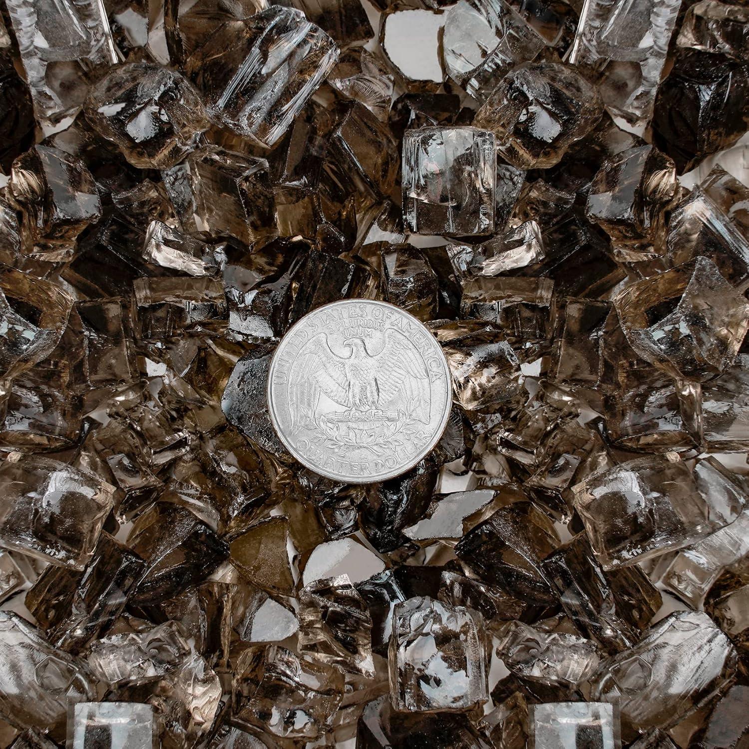 Vidrio para Fuego Onlyfire 4,54 kg Bronce 0,64 cm para Hoguera