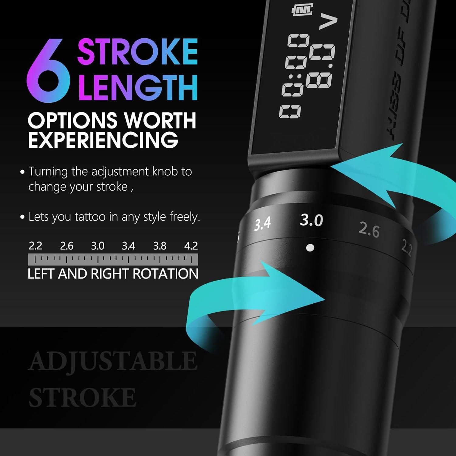 Kit de Tatuaje Completo Beso del Dragón 2400mAh 6 Longitudes