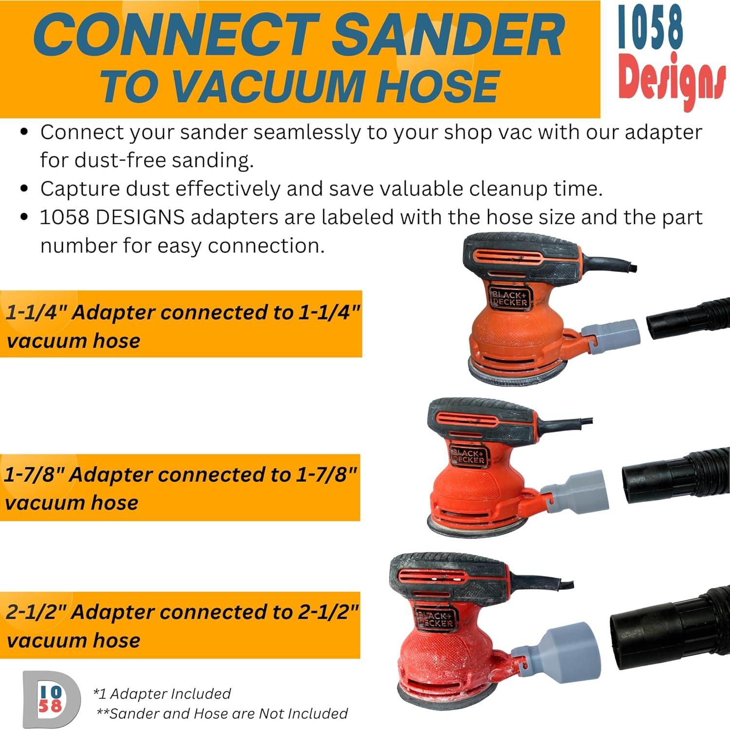 Adaptador de Manguera de Aspiradora 1058 Designs BDR14-G-IN1