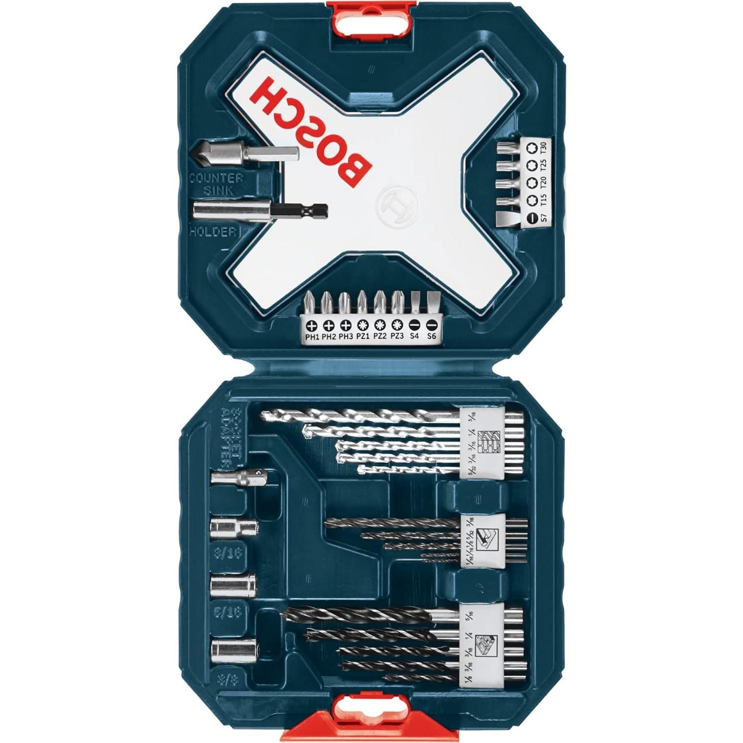 Juego de Brocas y Atornilladores Bosch MS4034 - 34 Piezas