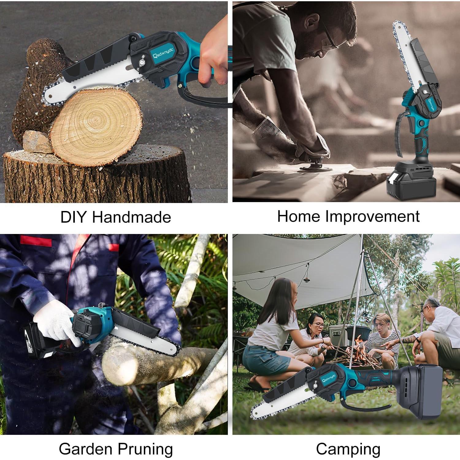 Mini Motosierra Inalámbrica QSDXNYDC 6" para Makita 18V