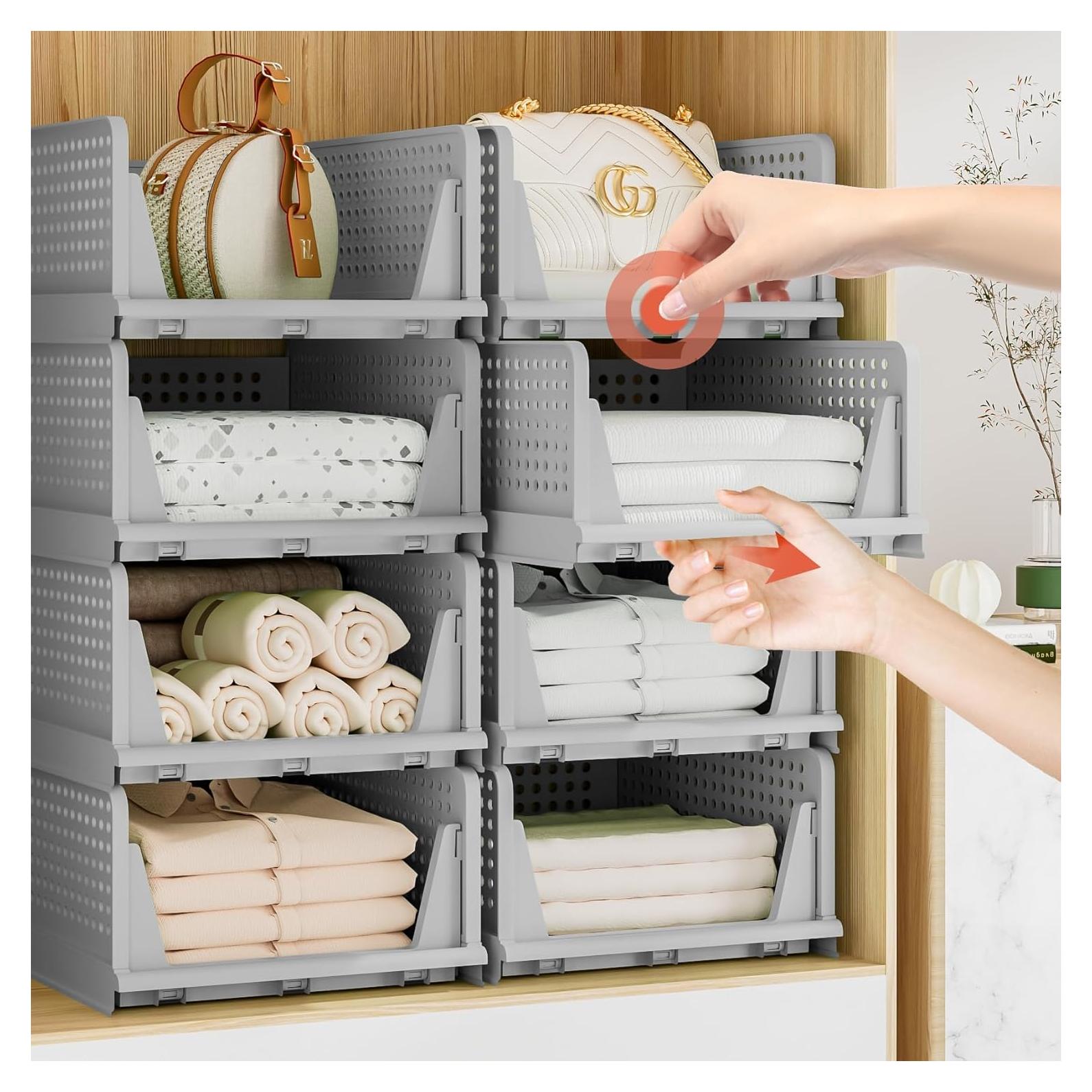 Cajones de Almacenamiento Apilables Neprock 5L Gris