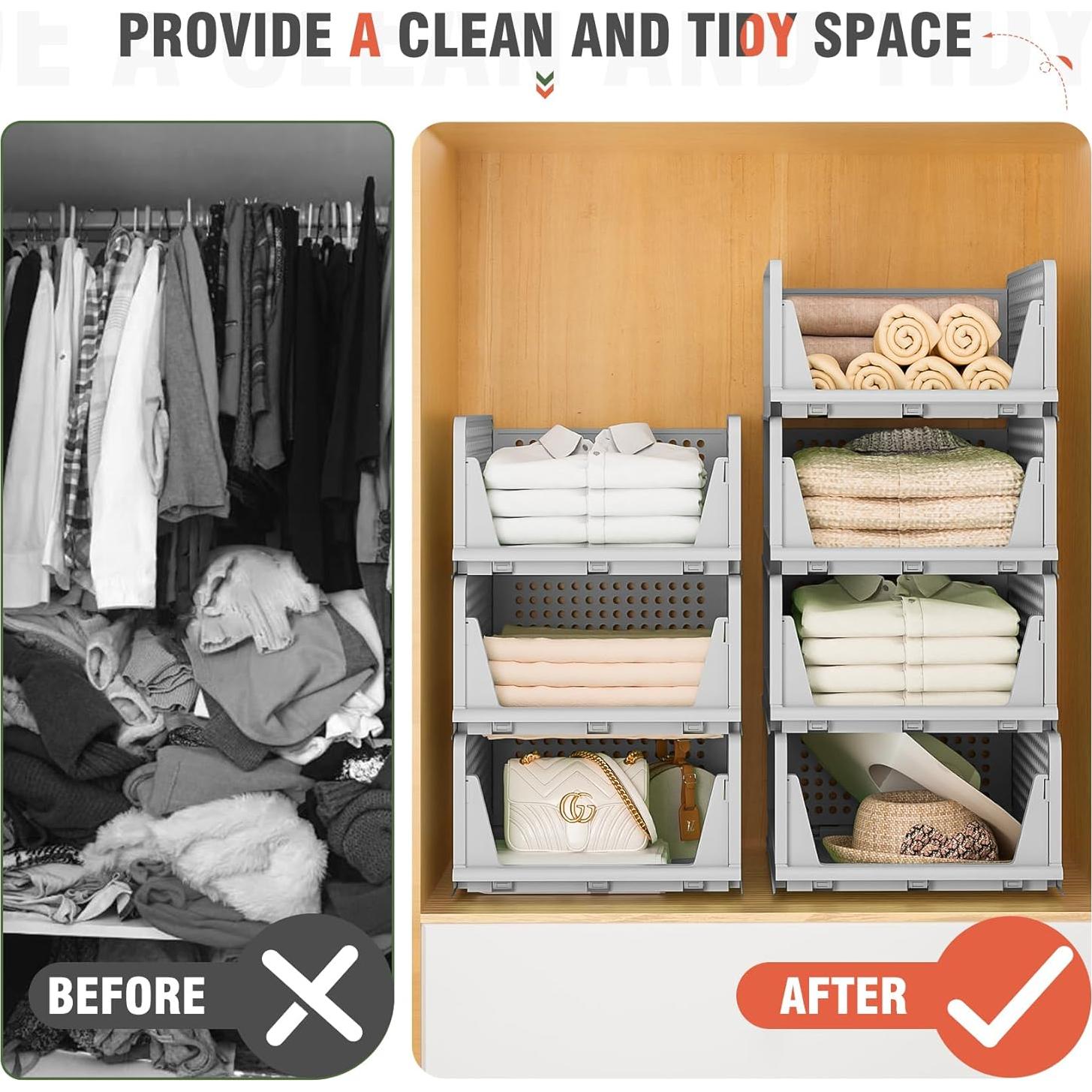 Cajones de Almacenamiento Apilables Neprock 5L Gris