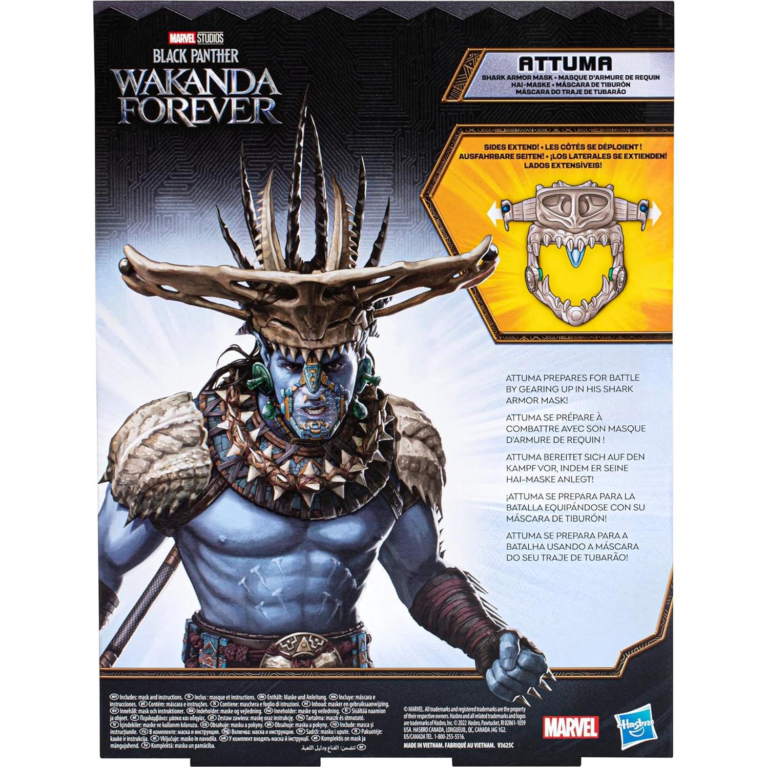 Máscara de Armadura de Tiburón Attuma Marvel 20x26 cm