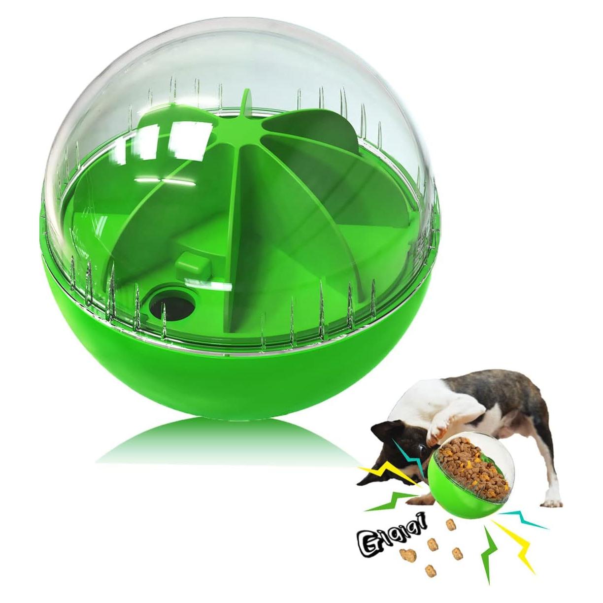 Bola de Alimentación Puzzle Interactiva Kubatis para Perros Verdes