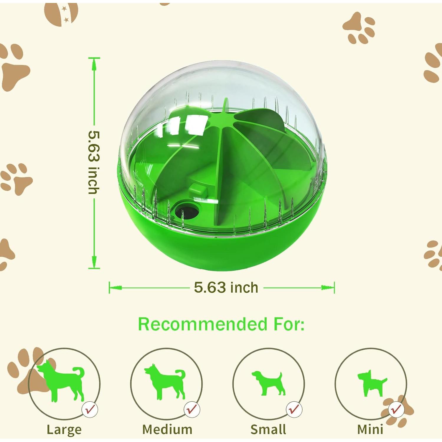 Bola de Alimentación Puzzle Interactiva Kubatis para Perros Verdes