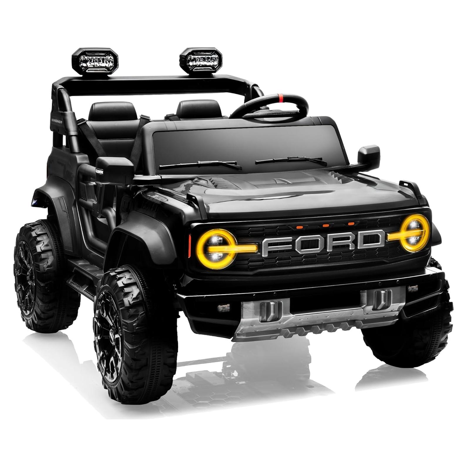 Coche Eléctrico Ford Bronco Raptor 24V Doble Asiento Negro