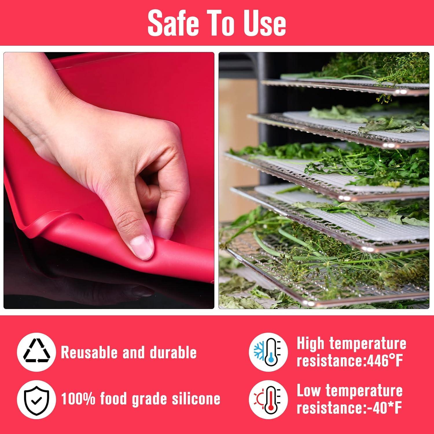 8 Tapetes Deshidratadores de Silicona Mimorou 31x26cm Antiadherentes