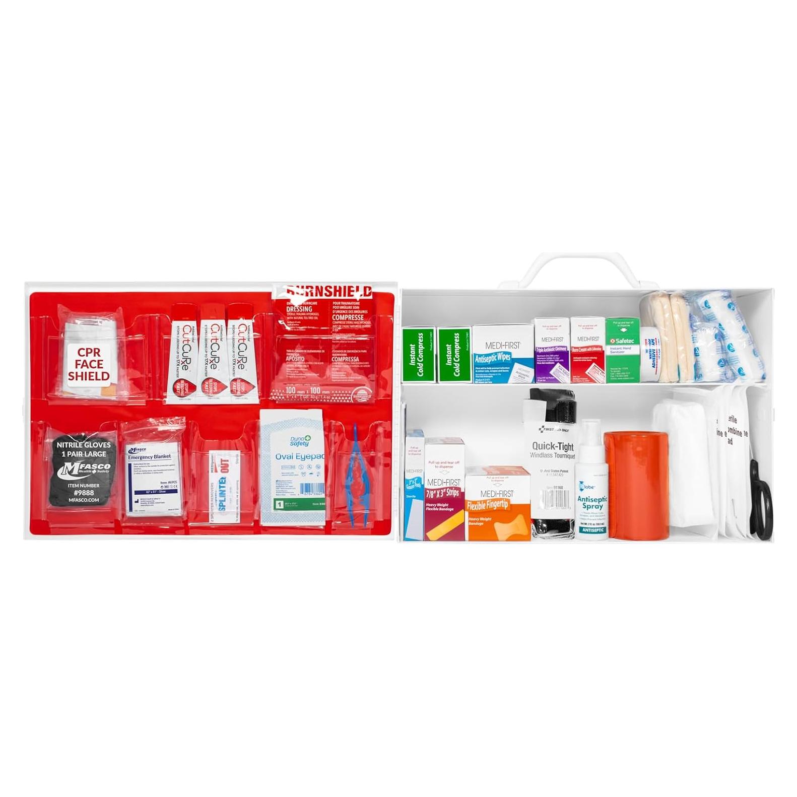 Kit de Primeros Auxilios MFASCO 2 Estantes ANSI/OSHA 226 Pcs