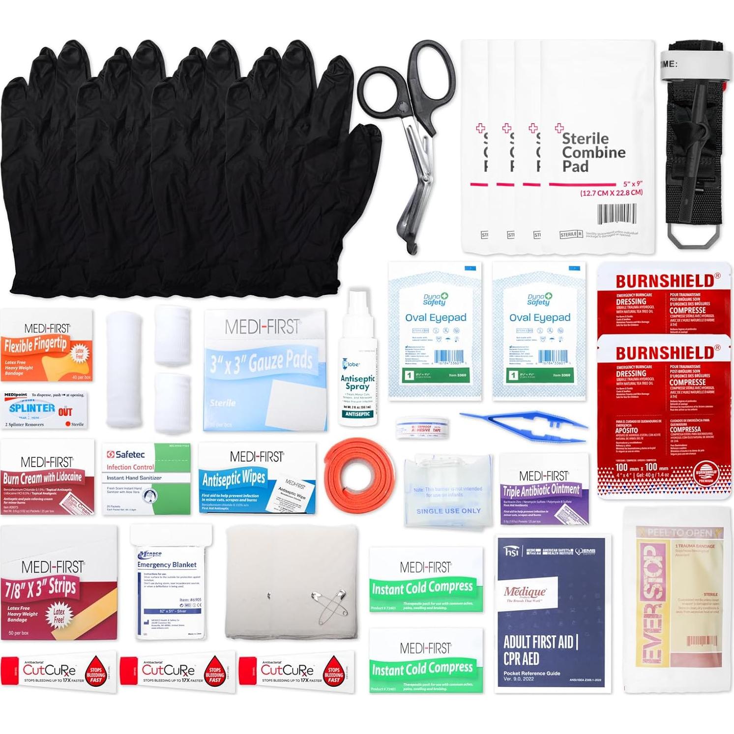 Kit de Primeros Auxilios MFASCO 2 Estantes ANSI/OSHA 226 Pcs