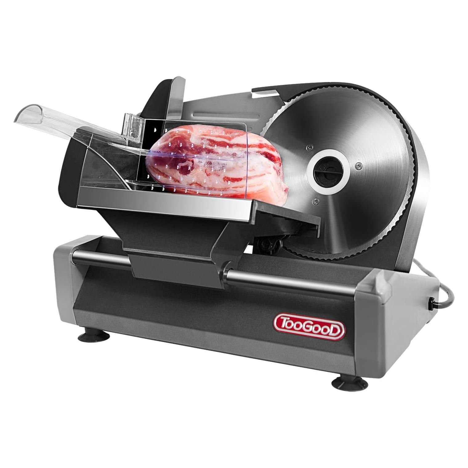 Cortadora de Carne TOOGOOD 180W Cuchilla 19.05cm Ajustable