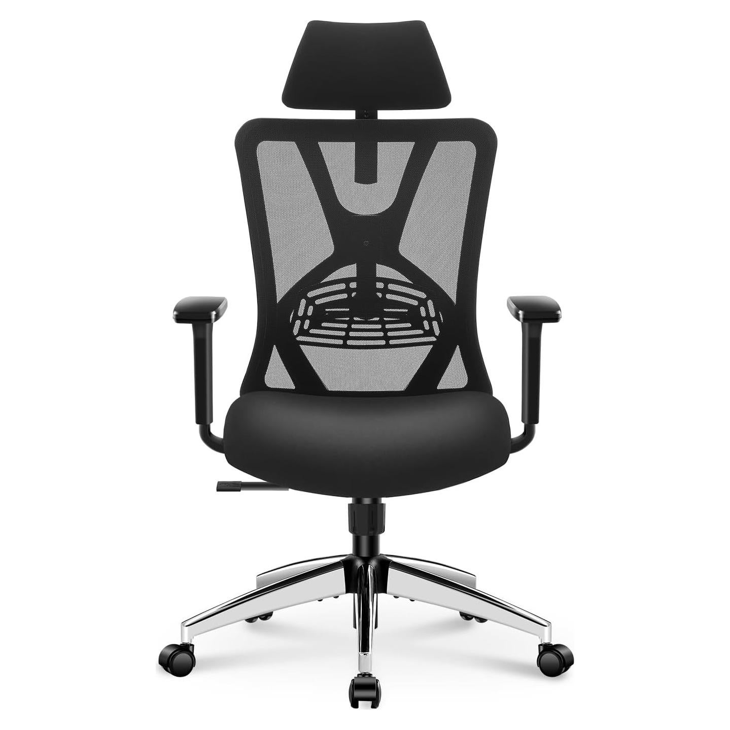 Silla de Oficina Ergonómica Ticova con Soporte Lumbar Ajustable