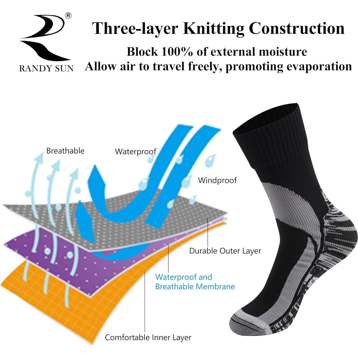 Calcetines Impermeables RANDY SUN Unisex para Senderismo