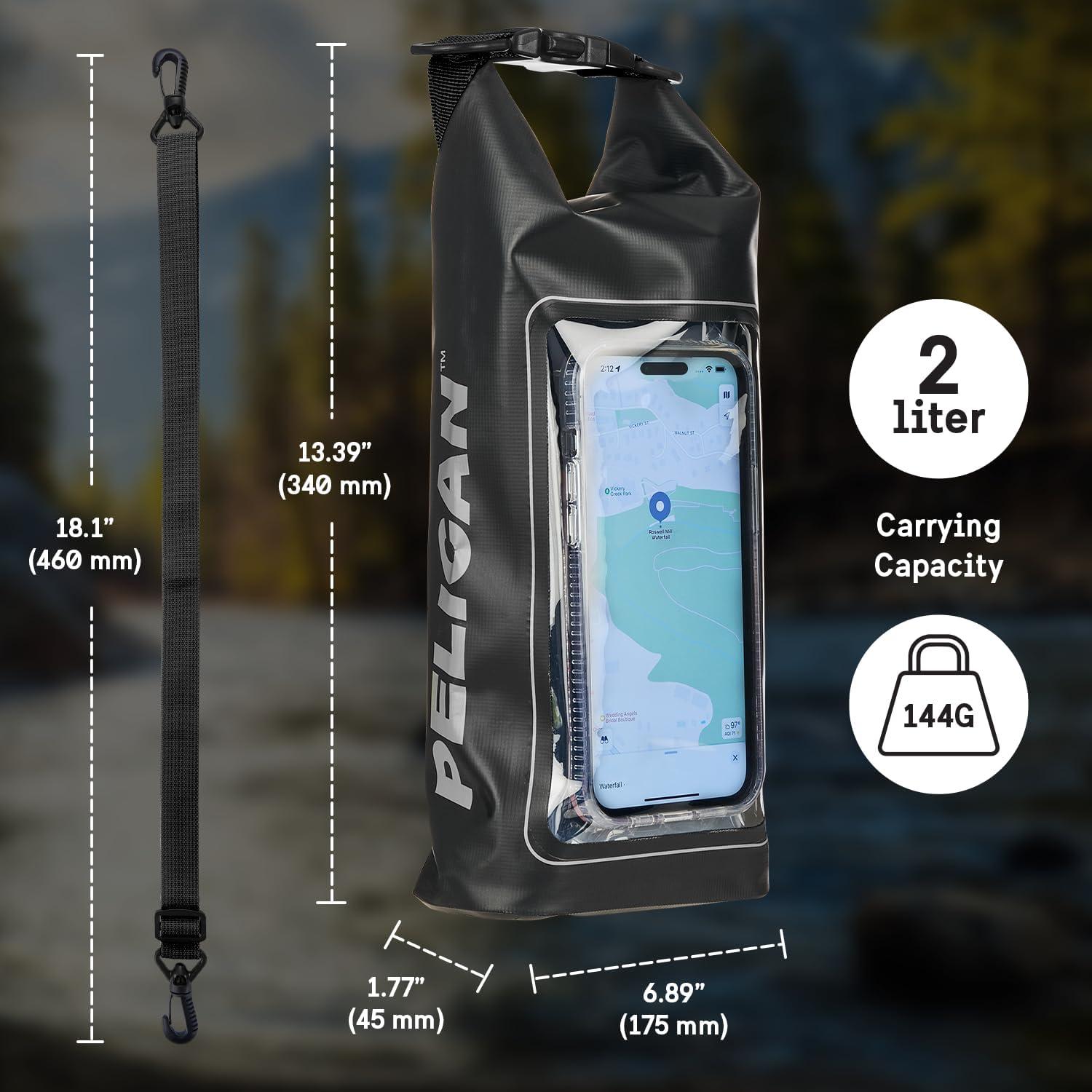 Bolsa Seco Impermeable Pelican Marine 2L con Funda para Teléfono