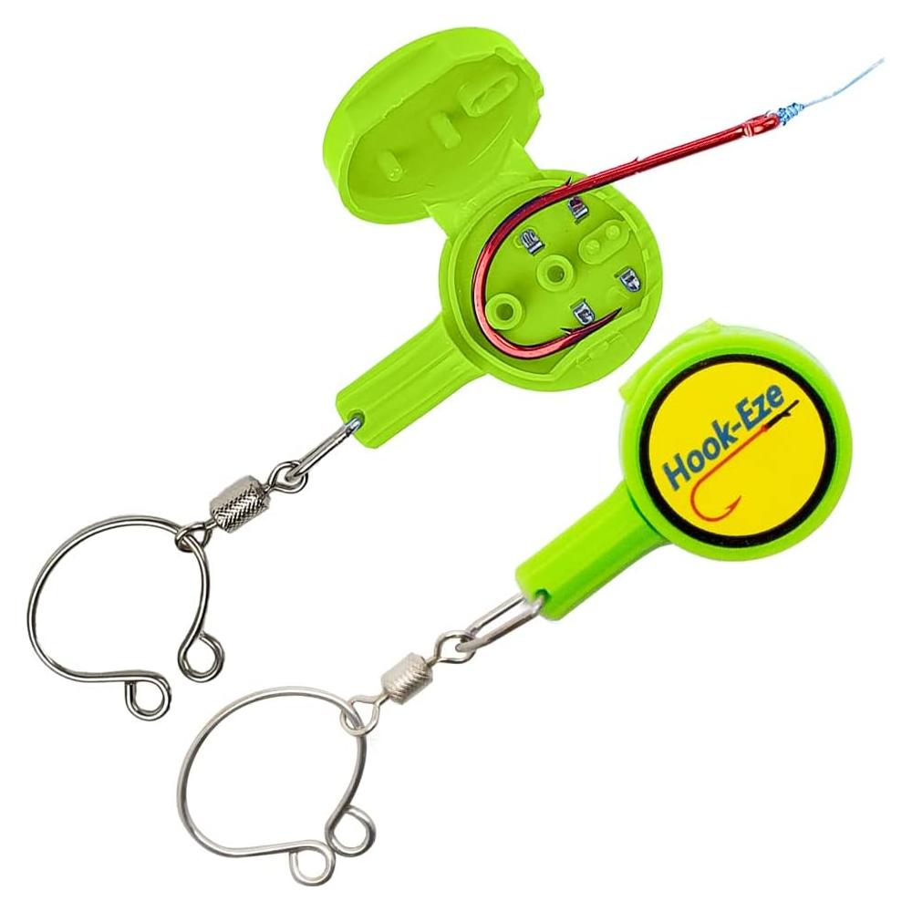 HOOK-EZE Herramienta para Atar Nudos de Pesca Verde