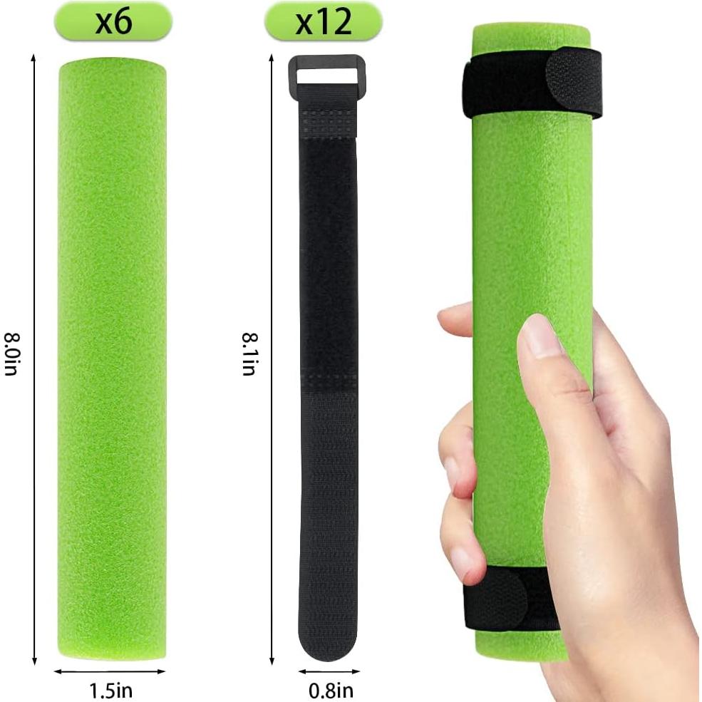 Paquete de 6 Flotadores para Cañas de Pescar Genérico Verde