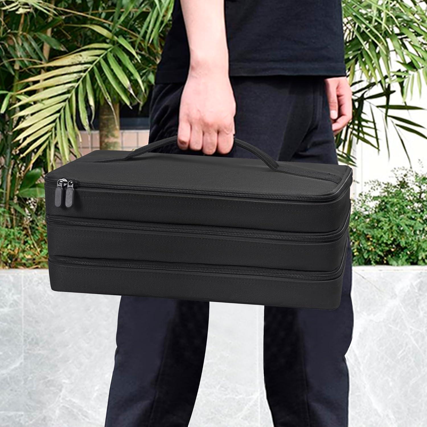 Bolsa de Transporte TPCY para Miniaturas 108 Compartimentos Negra