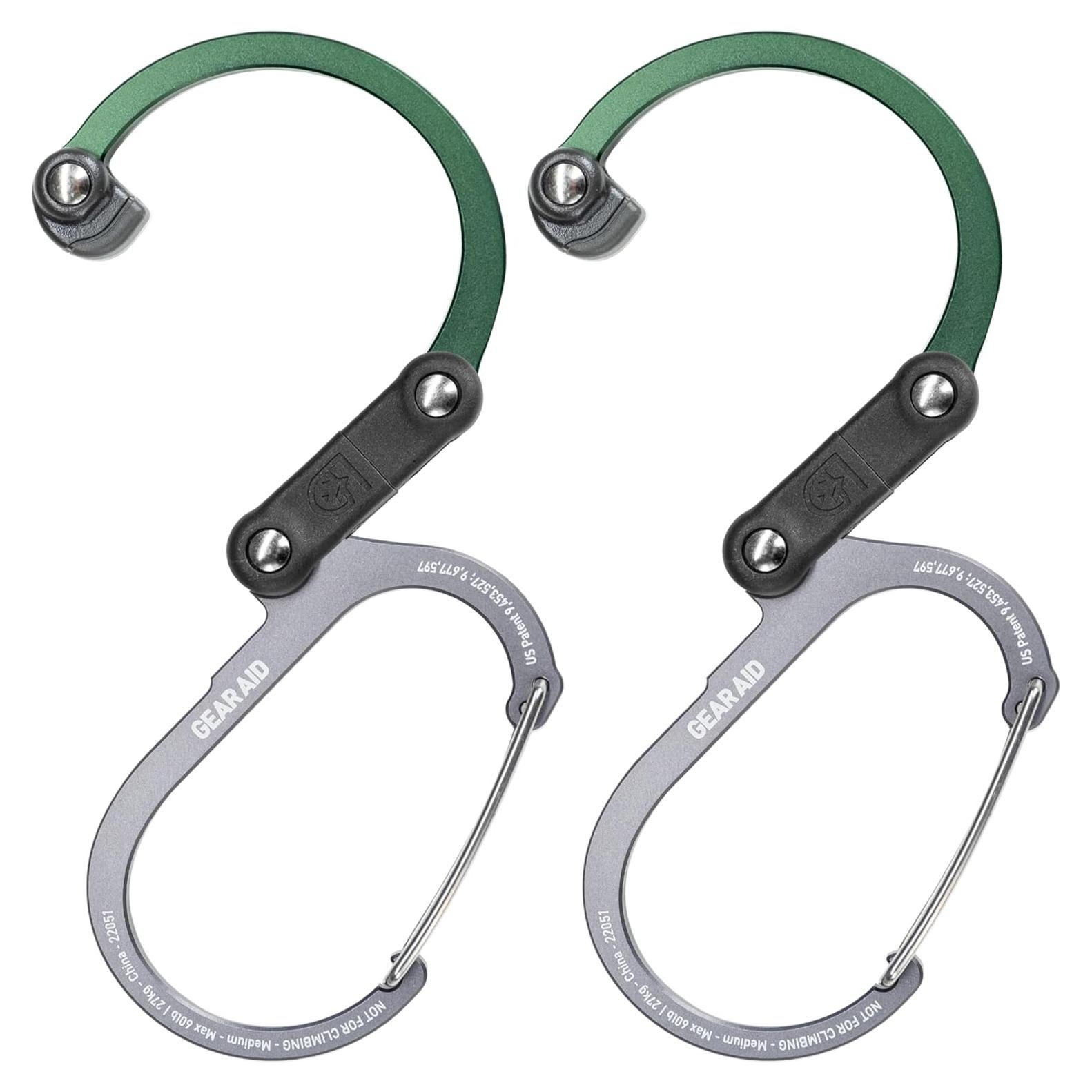 Mosquetón Giratorio GEAR AID Heroclip Mediano para Camping