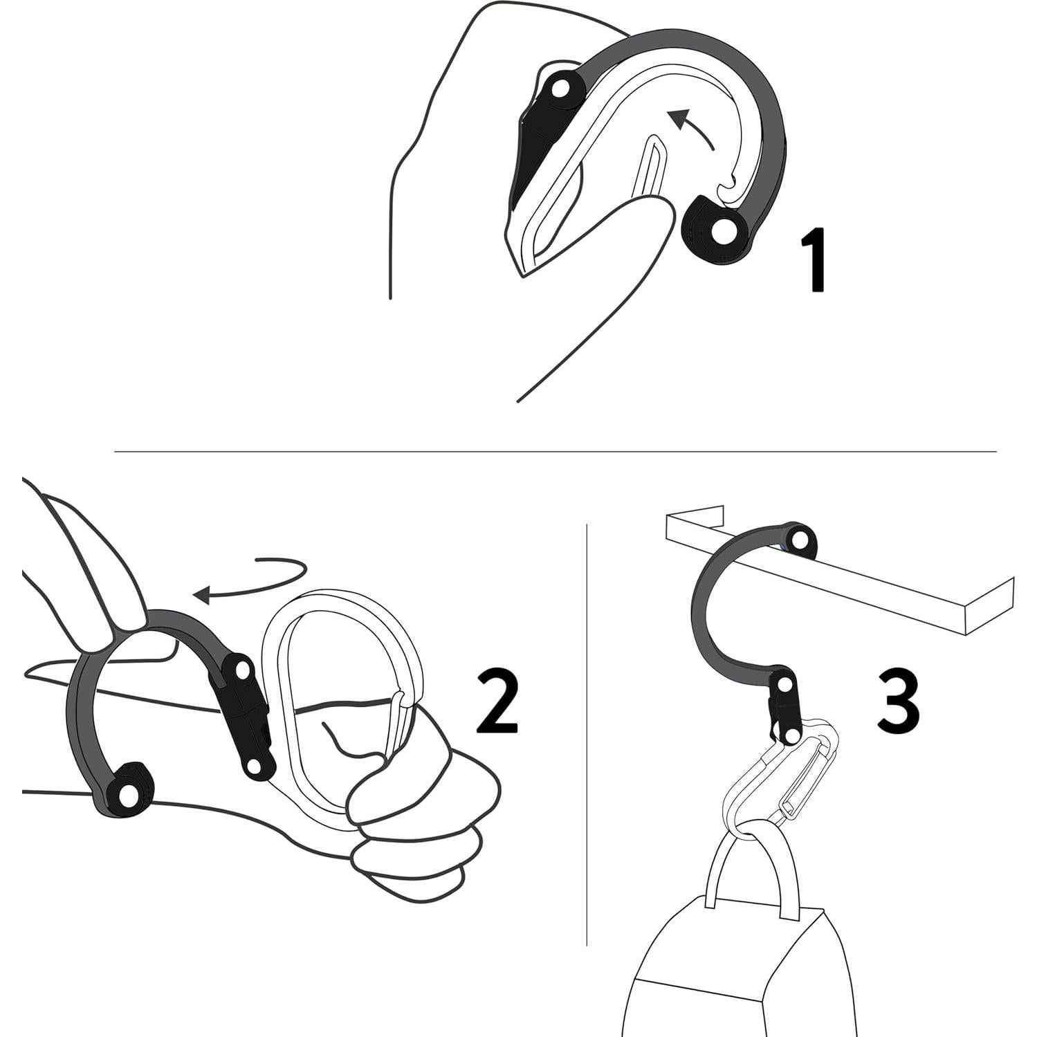 Mosquetón Giratorio GEAR AID Heroclip Mediano para Camping