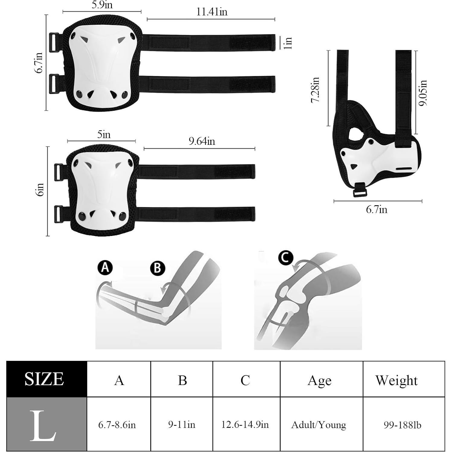 Equipo de Protección SKT HP L para Patinaje y Ciclismo