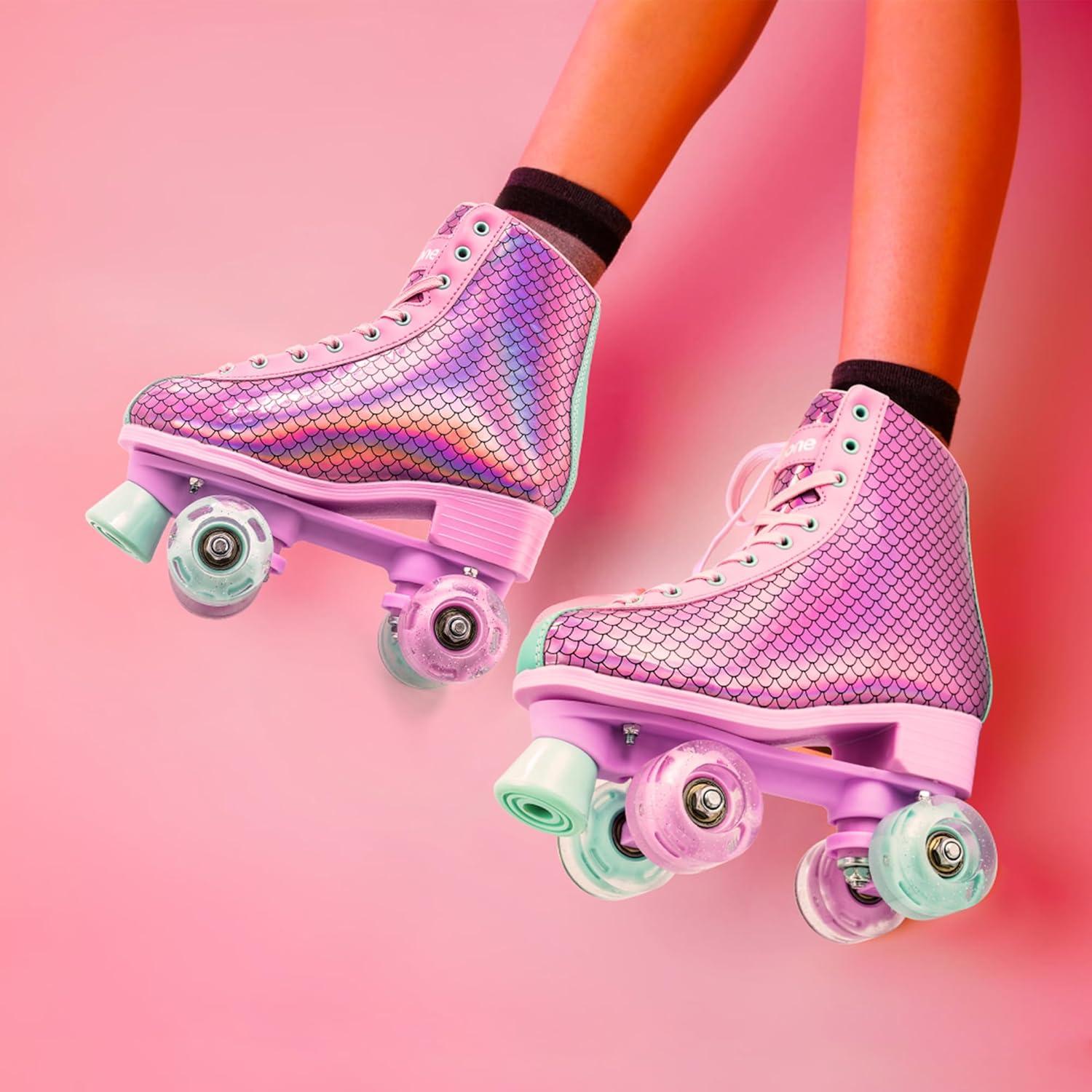 Patines en línea NEMONE NE-SK2-5201 Rosa con luces