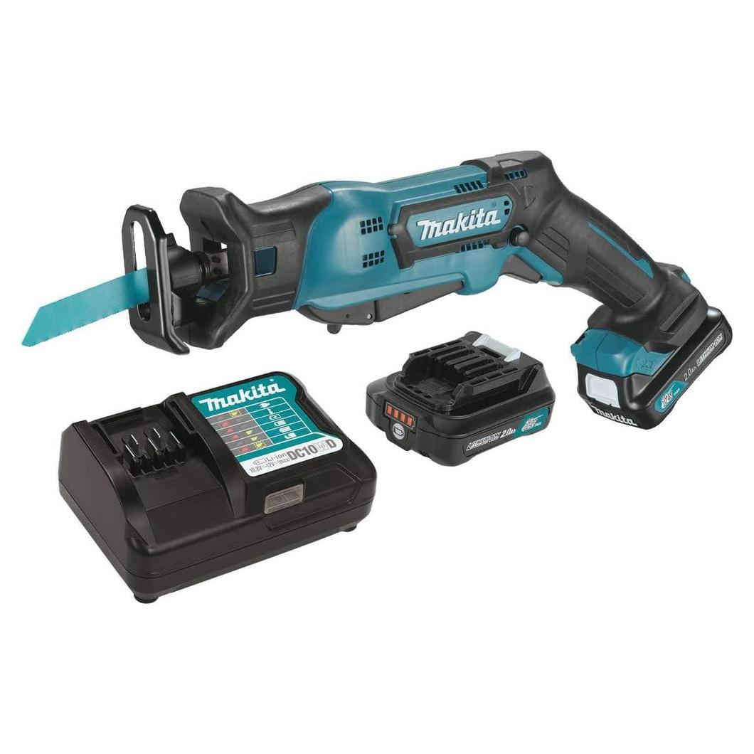 Sierra Recíproca Inalámbrica Makita RJ03R1 12V con 2 Baterías