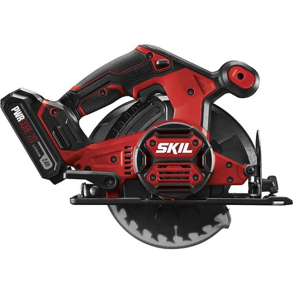 Sierra Circular Inalámbrica SKIL 20V 6-1/2" con Batería 2.0Ah