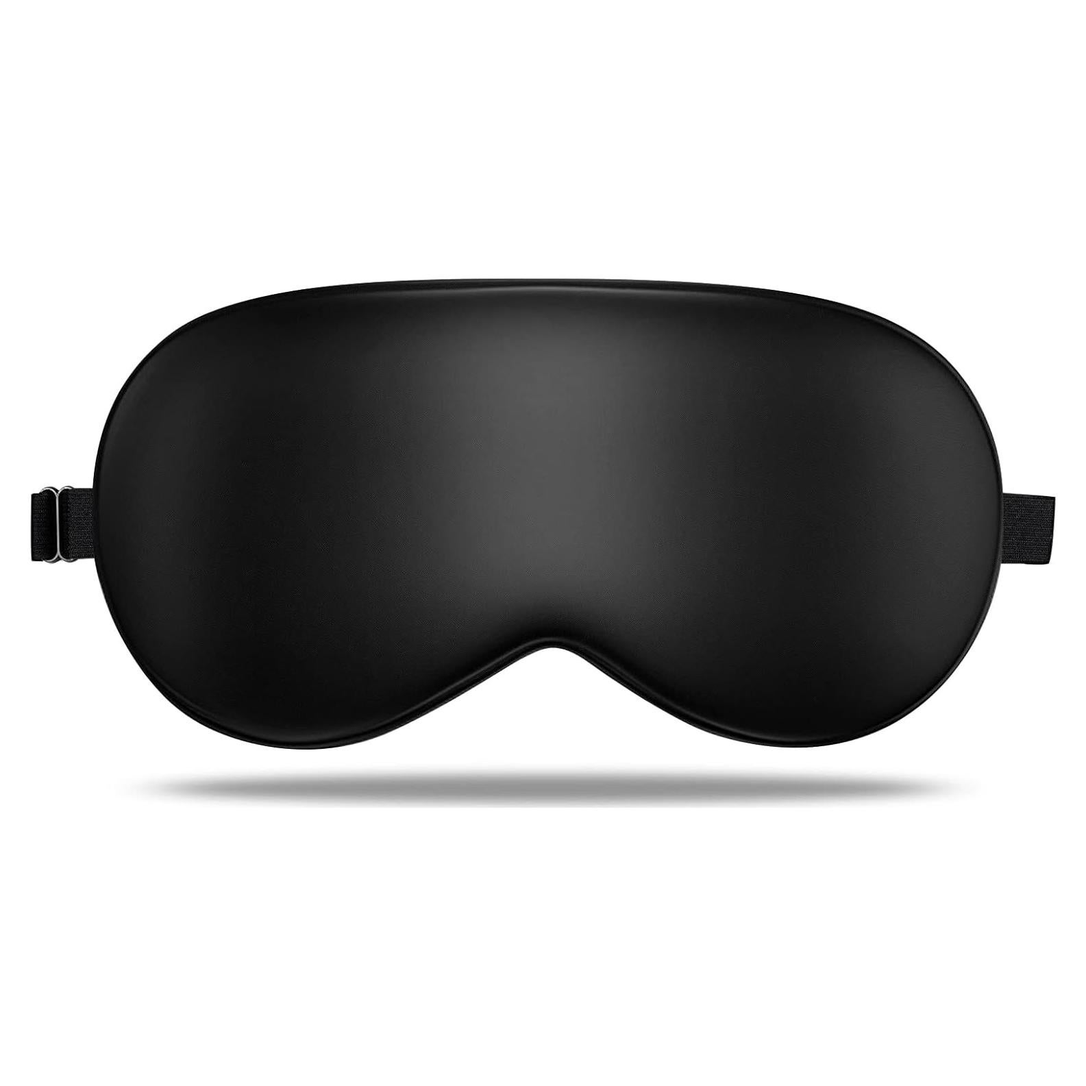 Máscara de Sueño de Seda LULUSILK Ajustable Negra 1 Cuenta