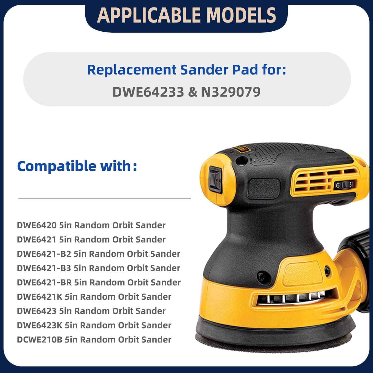 Paquete de 2 almohadillas de lijado Dewalt 5" (12.7 cm) 8 agujeros