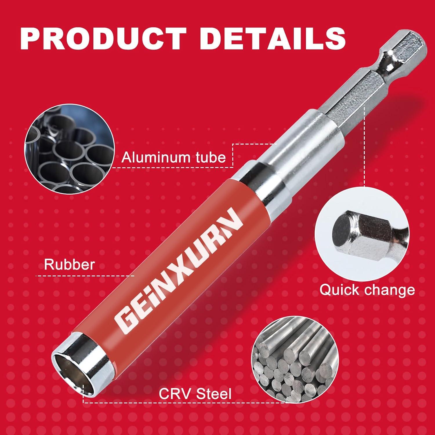 Guía de Conducción Retráctil GEINXURN 80mm con 10 Puntas