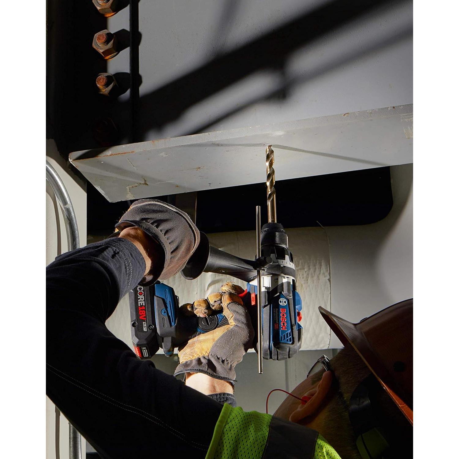 BOSCH CO2131B 1-Piece 1/16 In. x 1-7/8 In. Cobalt M42 Metal Drill Bit with Three-Flat Shank for Drilling Applications in Stainless Steel, Cast Iron, Titanium, Light-Gauge Metal, Aluminum