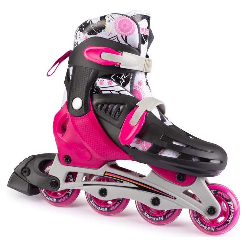 Patines en línea New Bounce Rosa Ajustables 2-5 EU