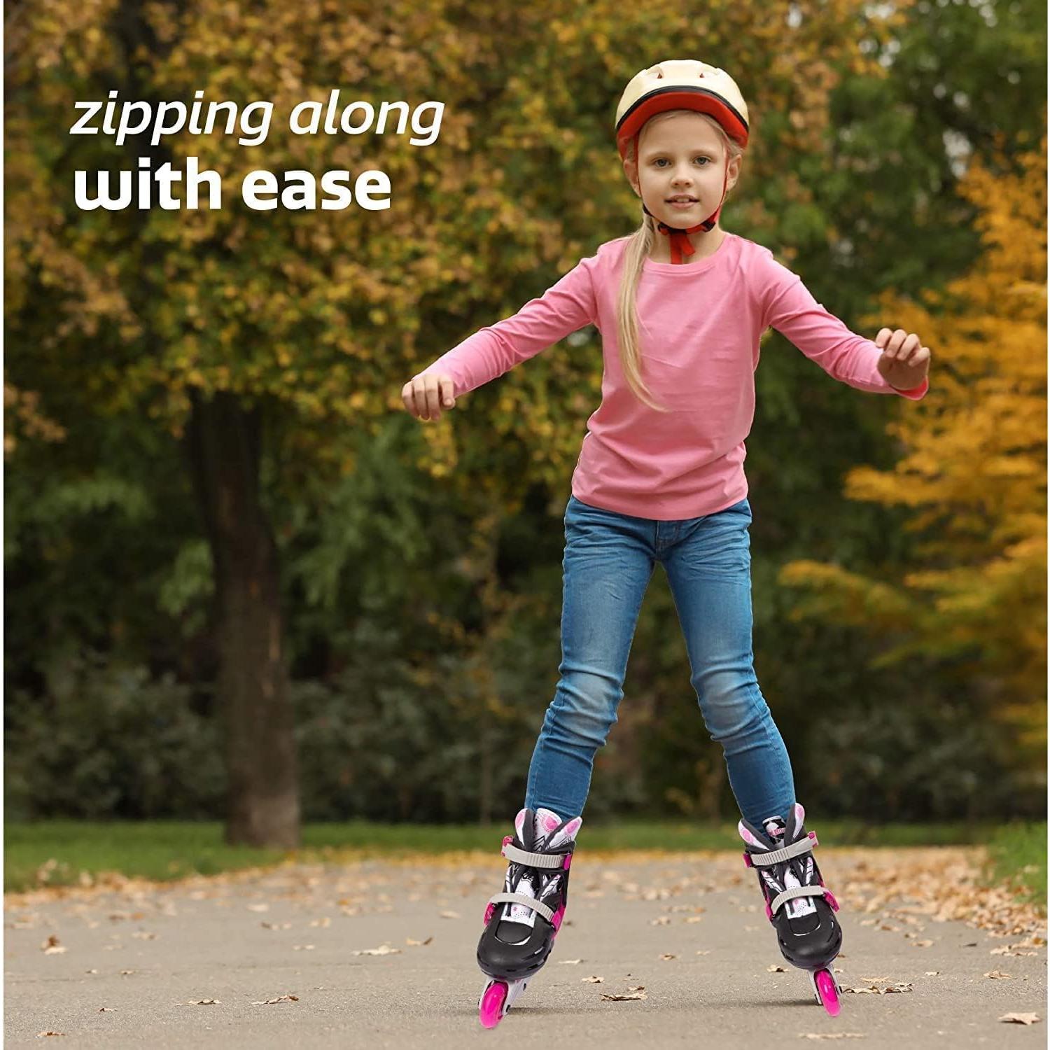 Patines en línea New Bounce Rosa Ajustables 2-5 EU