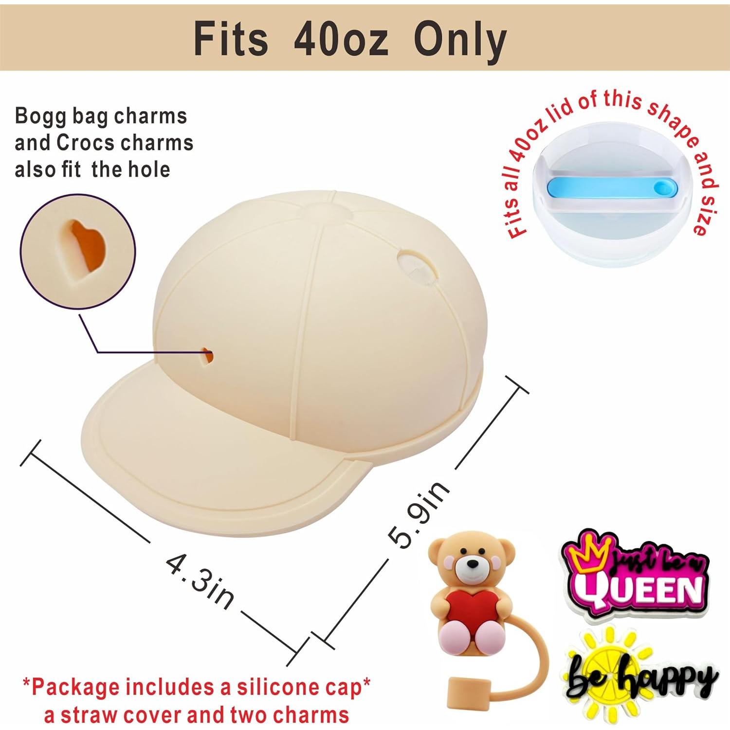 Tapa de Silicona Beige Rhewatin para Taza Stanley 40oz