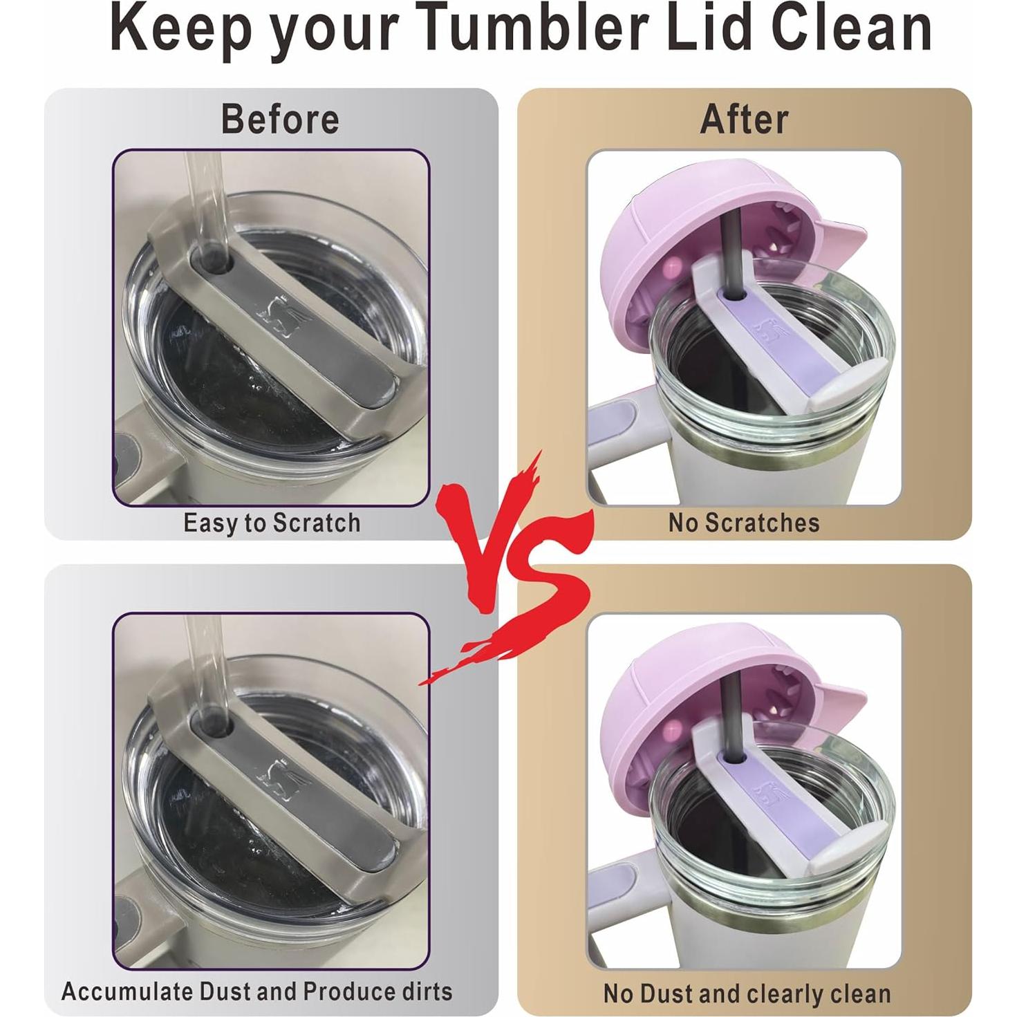 Tapa de Silicona Beige Rhewatin para Taza Stanley 40oz