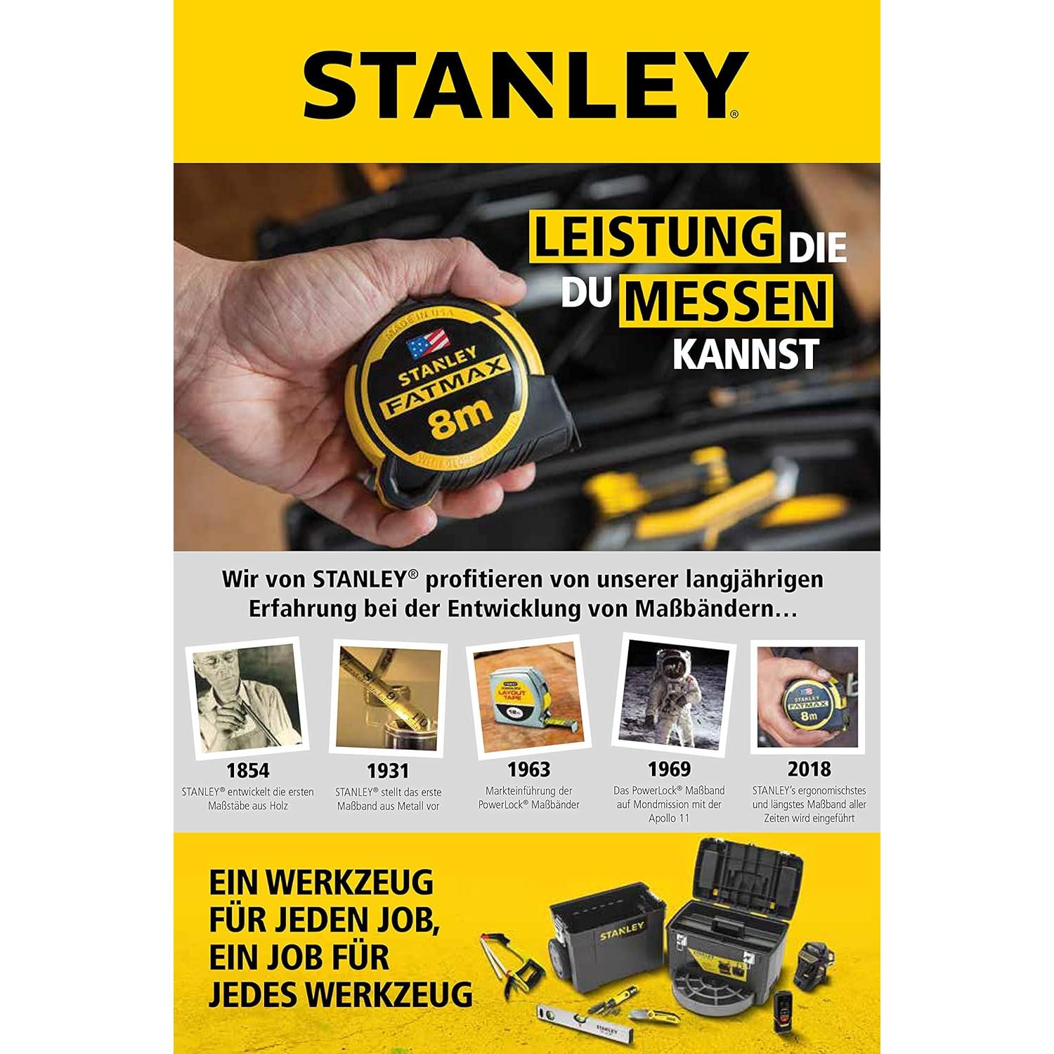 Cinta Métrica STANLEY FATMAX Autolock 5m Amarillo/Negro