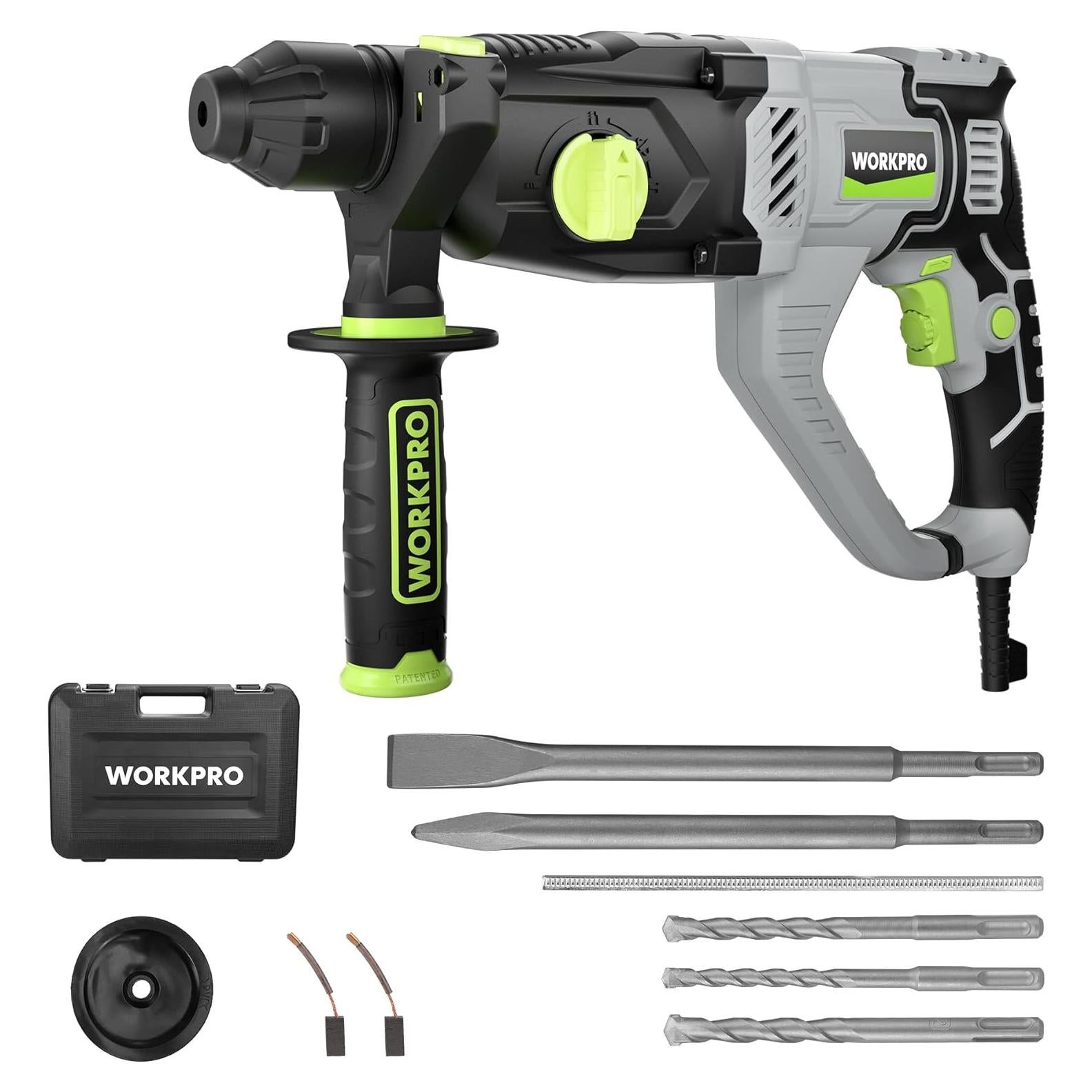 Martillo Perforador Eléctrico WORKPRO 7.5AMP SDS-Plus 3.5kg