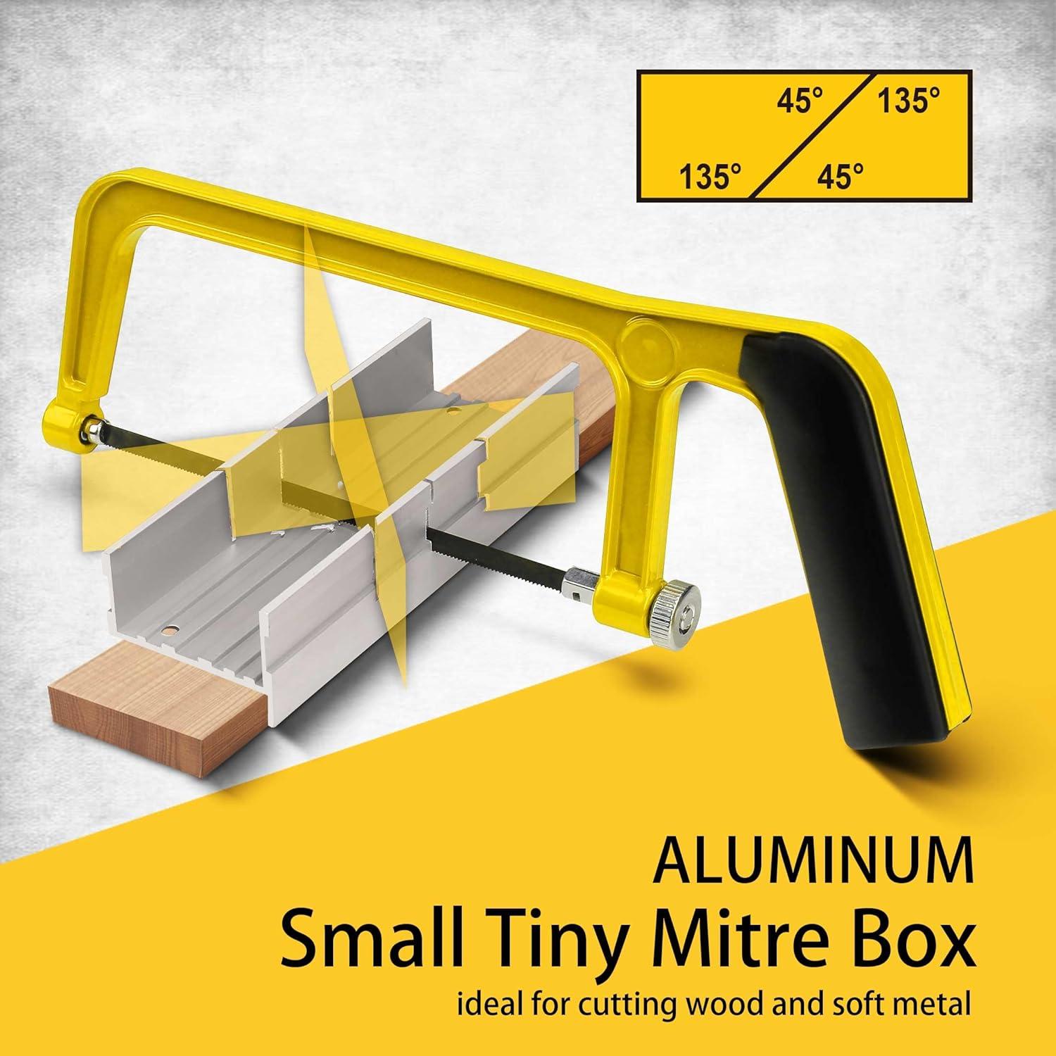 Caja de inglete Hanpex 135 mm de aluminio para cortes precisos