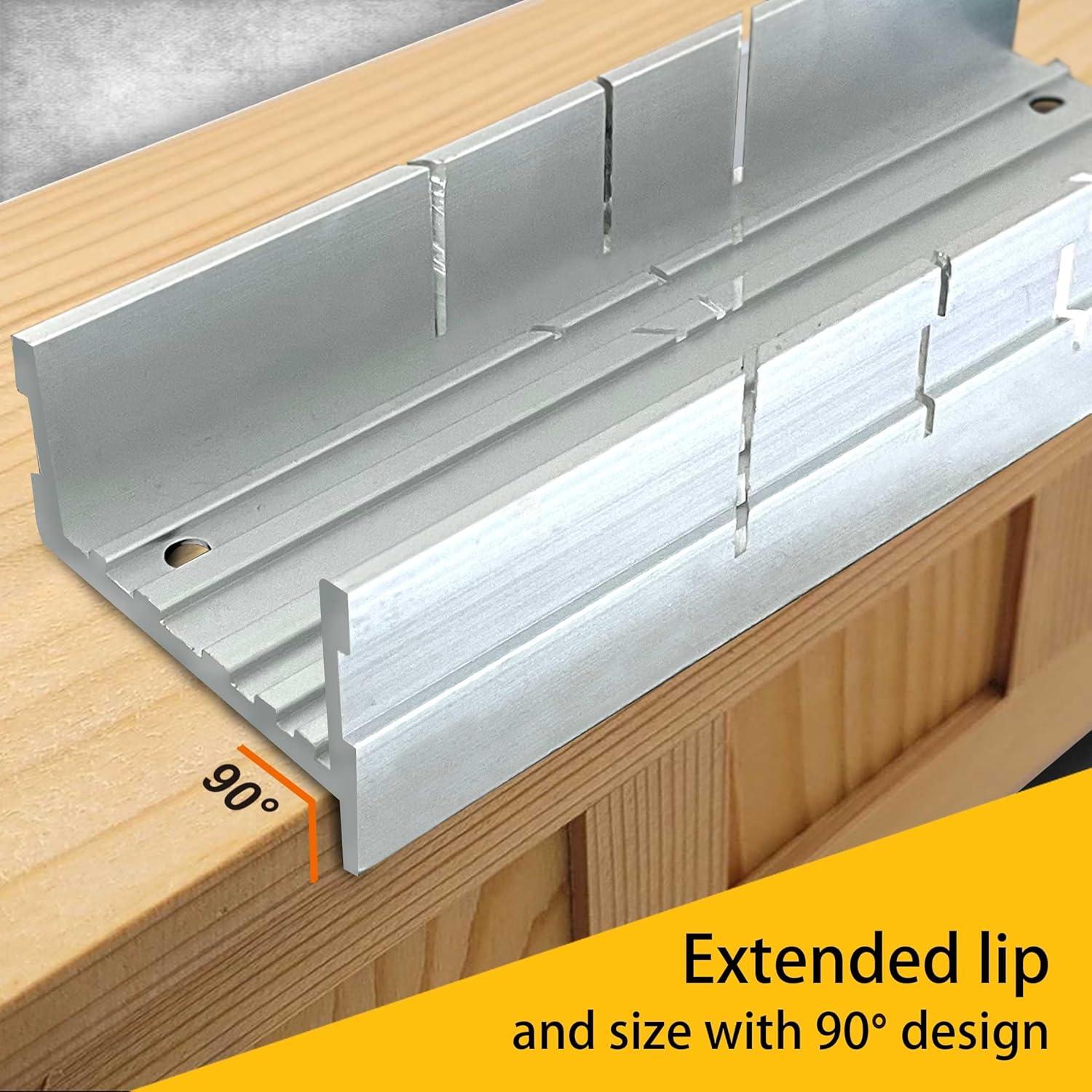 Caja de inglete Hanpex 135 mm de aluminio para cortes precisos