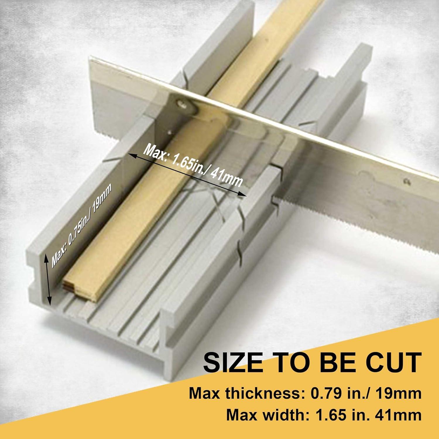 Caja de inglete Hanpex 135 mm de aluminio para cortes precisos