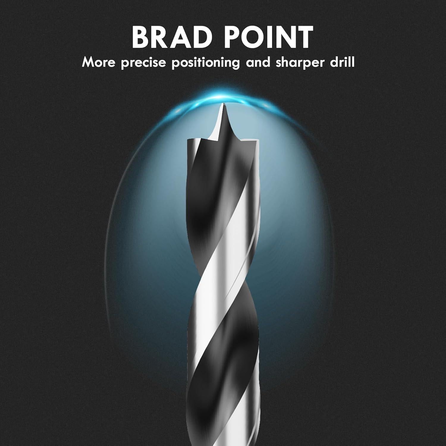 Juego de Brocas de Punta Brad 3MM MACXCOIP 16 Piezas Madera