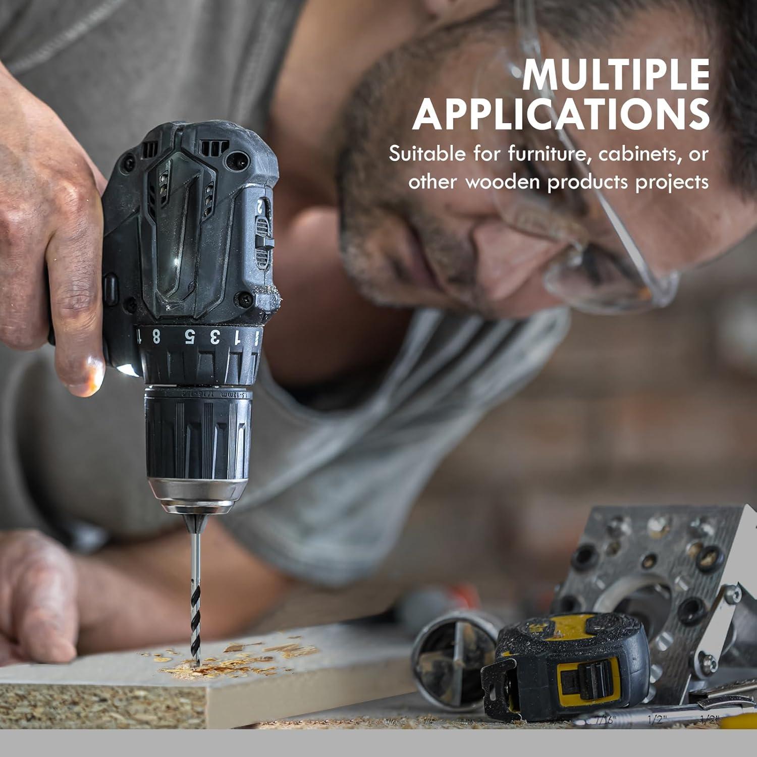 Juego de Brocas de Punta Brad 3MM MACXCOIP 16 Piezas Madera